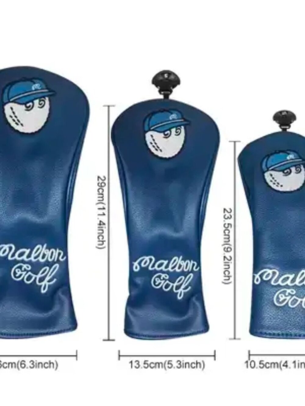 Malbon Golf Club Head Covers Navy Blue
